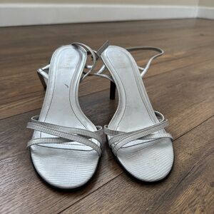 SOLD! RL Strappt Silver Heels